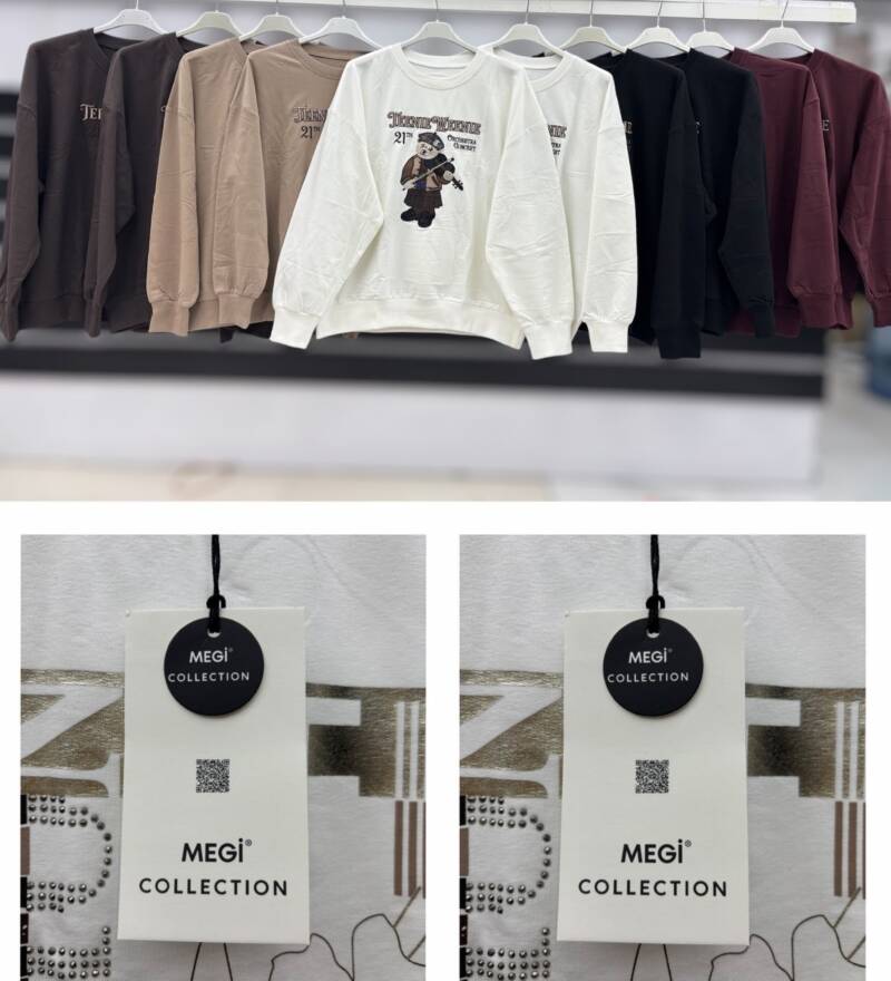 Bluzki damskie Roz S-XL, Mix Kolor .Paczka 12 szt 1